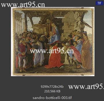 桑德罗·波提切利（Sandro Botticelli）作品高清图片参数