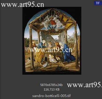 桑德罗·波提切利（Sandro Botticelli）作品高清图片参数