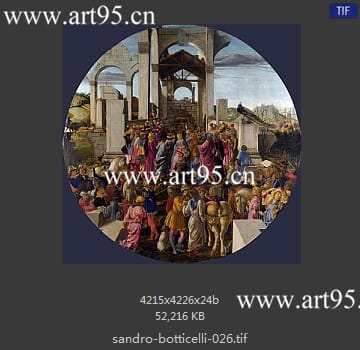 桑德罗·波提切利（Sandro Botticelli）作品高清图片参数