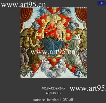 桑德罗·波提切利（Sandro Botticelli）作品高清图片参数