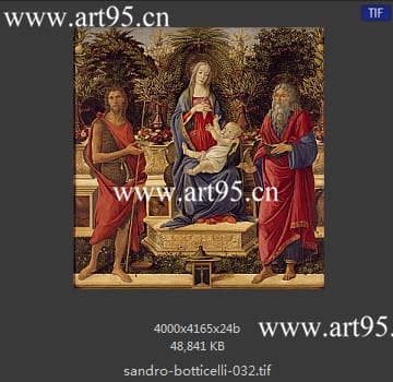 桑德罗·波提切利（Sandro Botticelli）作品高清图片参数
