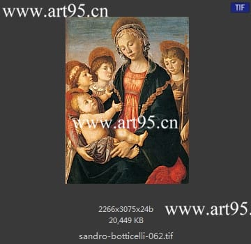 桑德罗·波提切利（Sandro Botticelli）作品高清图片参数