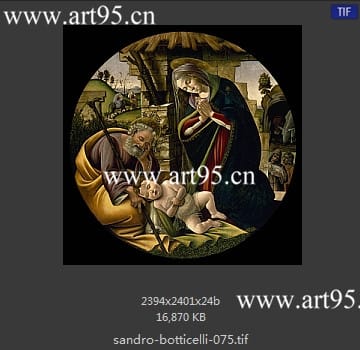 桑德罗·波提切利（Sandro Botticelli）作品高清图片参数
