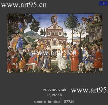 桑德罗·波提切利（Sandro Botticelli）作品高清图片参数