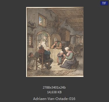 【荷兰】阿德里安·扬斯·凡·奥斯塔德(Adriaen Jansz  Van Ostade)