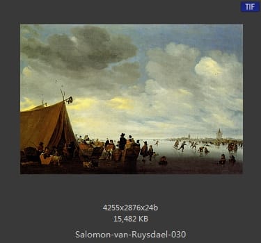所罗门.范.雷斯达尔Salomon van Ruysdael