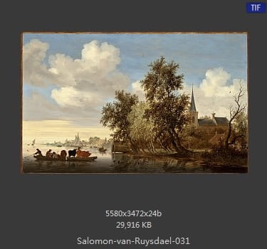所罗门.范.雷斯达尔Salomon van Ruysdael