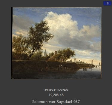所罗门.范.雷斯达尔Salomon van Ruysdael
