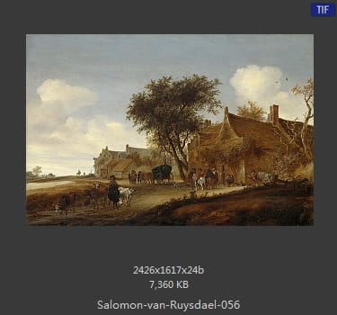 所罗门.范.雷斯达尔Salomon van Ruysdael