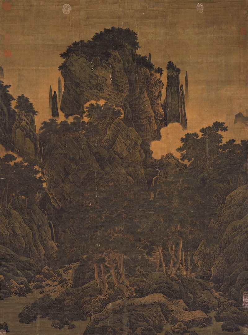 万壑松风图