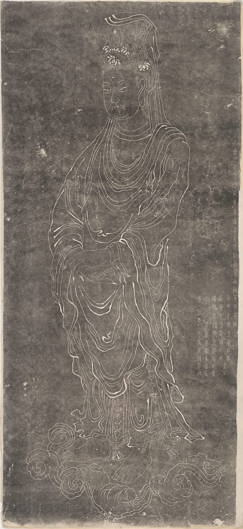 写意观音像拓片