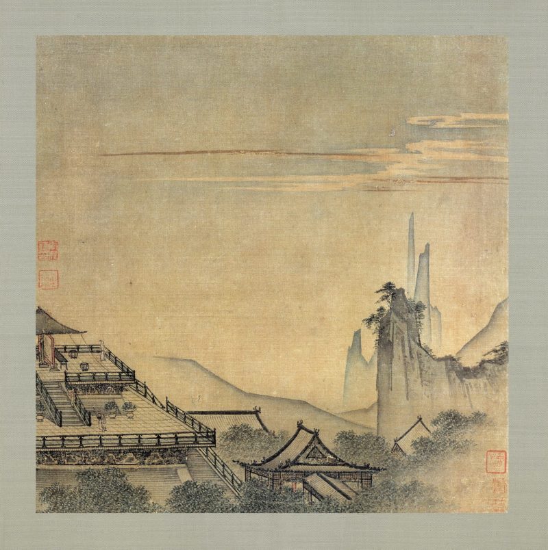 雕台望云图