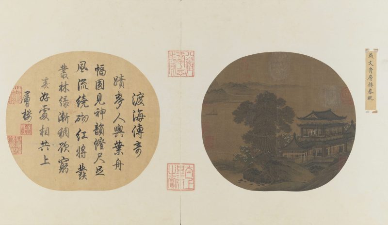 层楼春眺图