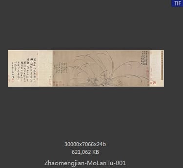 赵孟坚 墨兰图卷