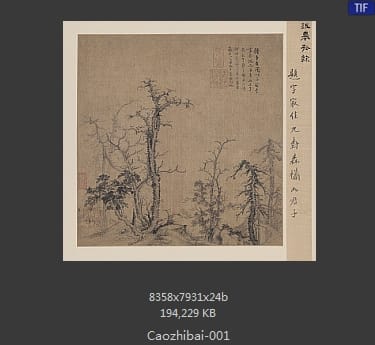 曹知白 寒林图