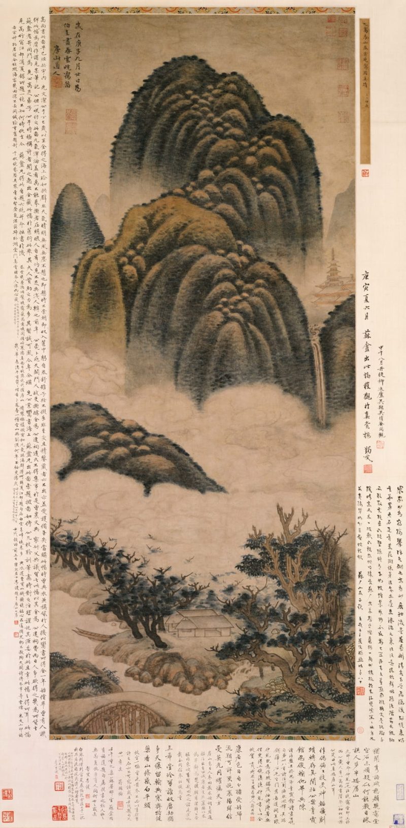春云晓霭图
