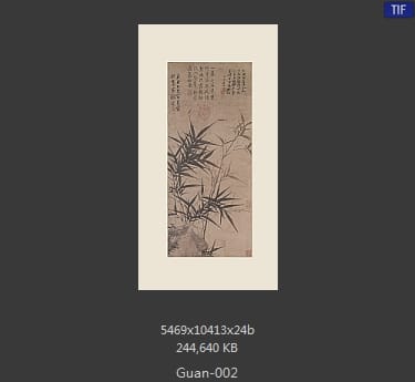 顾安-拳石新篁图