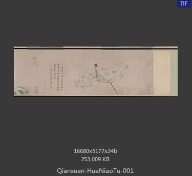 钱选-花鸟图卷