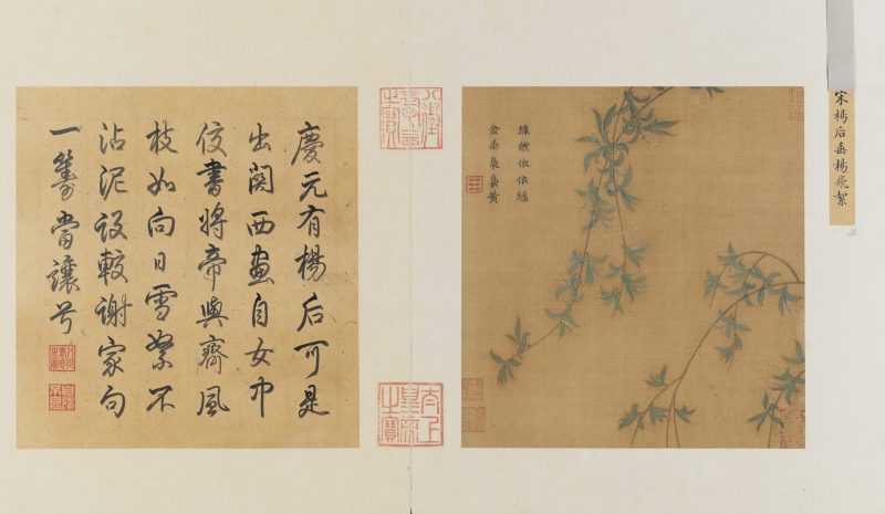 垂杨飞絮图