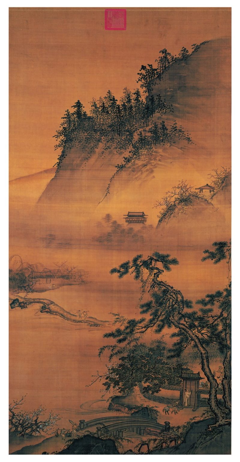 春游晚归图