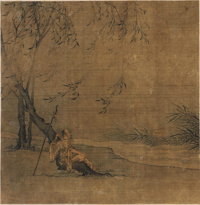 柳阴高士图