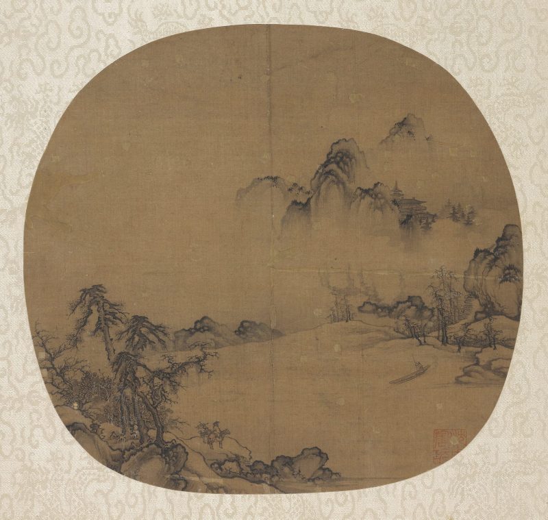 寒江待渡图