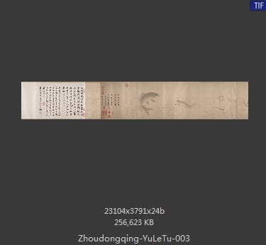 周东卿-鱼乐图卷 分段3