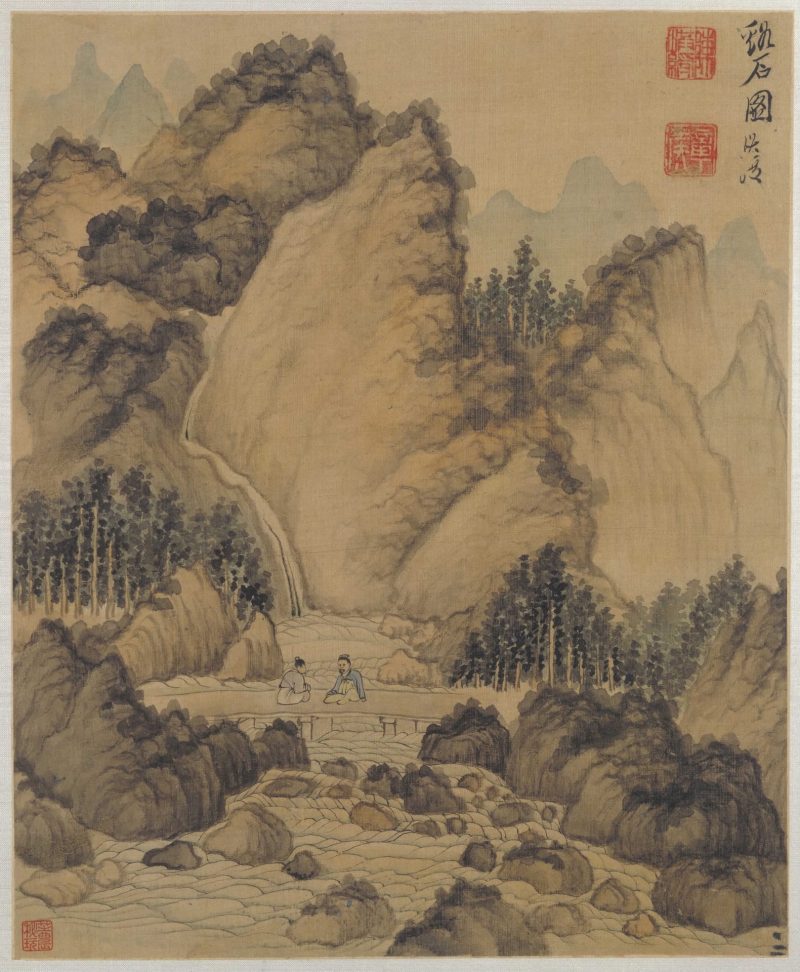溪石图页