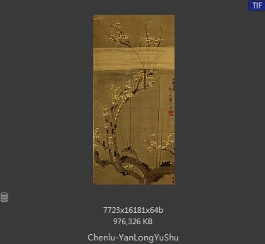 陈录-烟笼玉树图