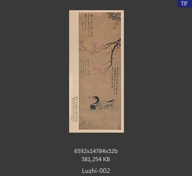 陆治-红杏野凫图
