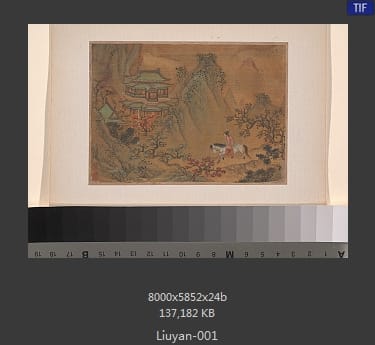 刘琰-骑马游山图