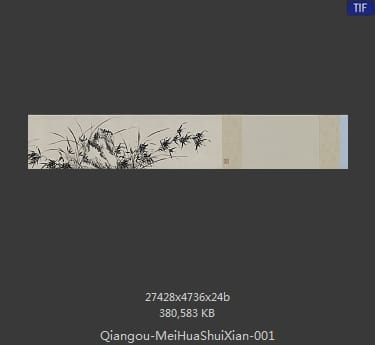 钱榖-梅花水仙图 分段1