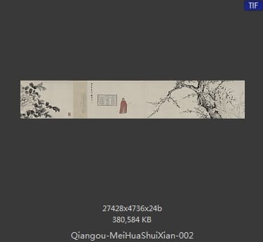 钱榖-梅花水仙图 分段2