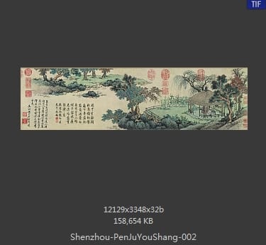 沈周-盆菊图 分段3
