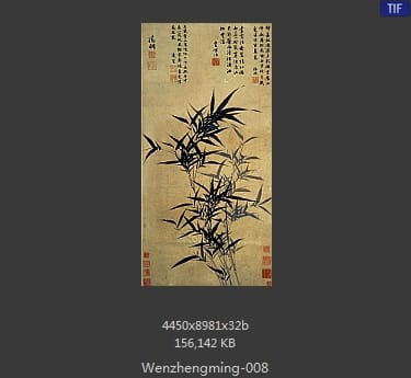 文征明-墨竹图