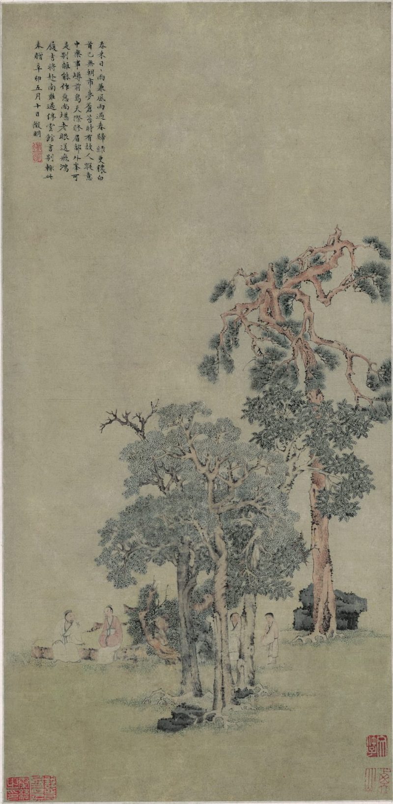 松石高士图