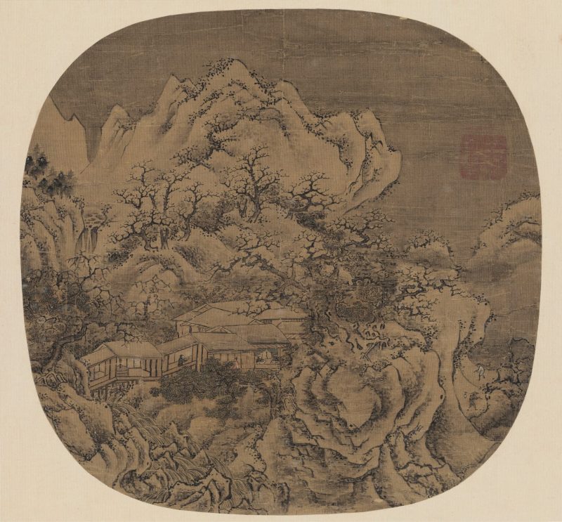 雪景山水图