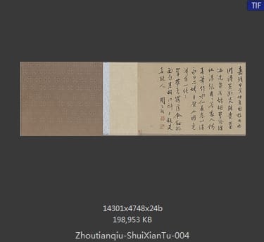 周天球-水仙图卷 分段4