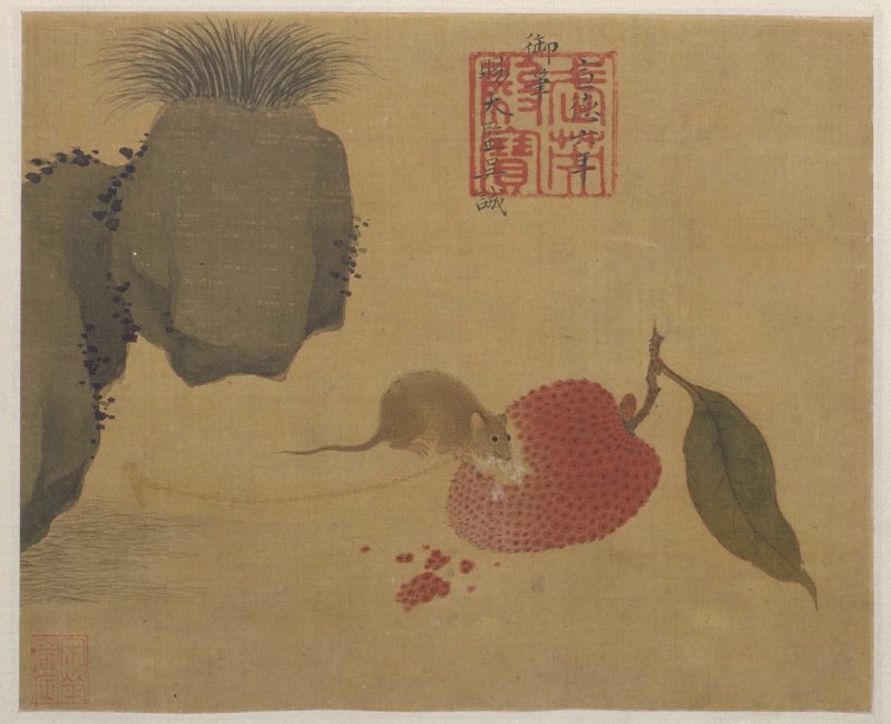 瓜鼠图册页