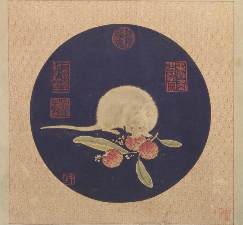 瓜鼠图册页