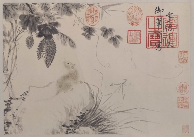 瓜鼠图册页