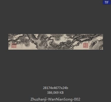 朱瞻基-万年松图 分段2