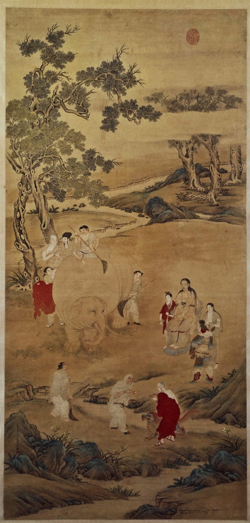 乾隆皇帝洗象图