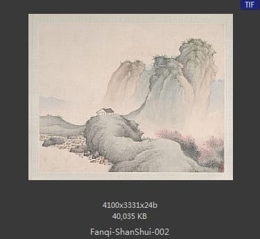 樊圻-山水册页