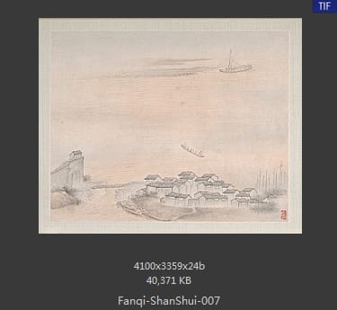 樊圻-山水册页