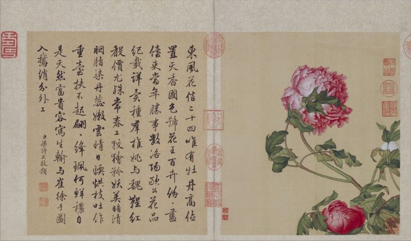 工笔重彩花卉册