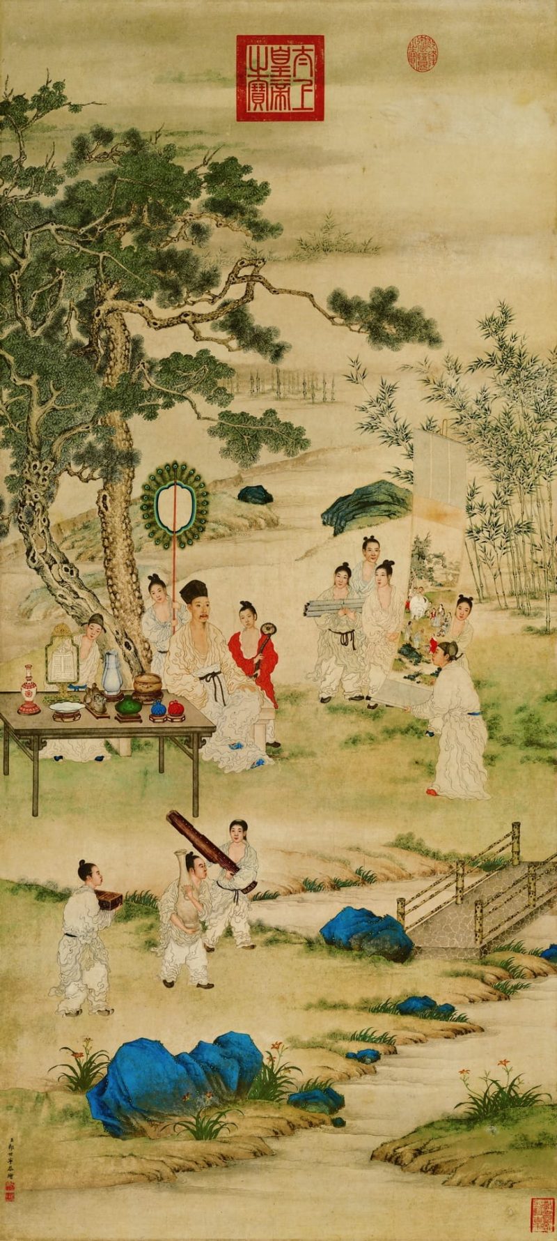 弘历观画图