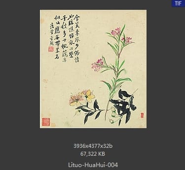 李鱓-花卉十二开