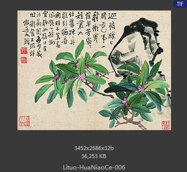 李鱓-花鸟册十开