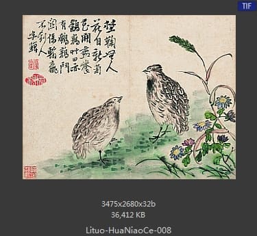 李鱓-花鸟册十开